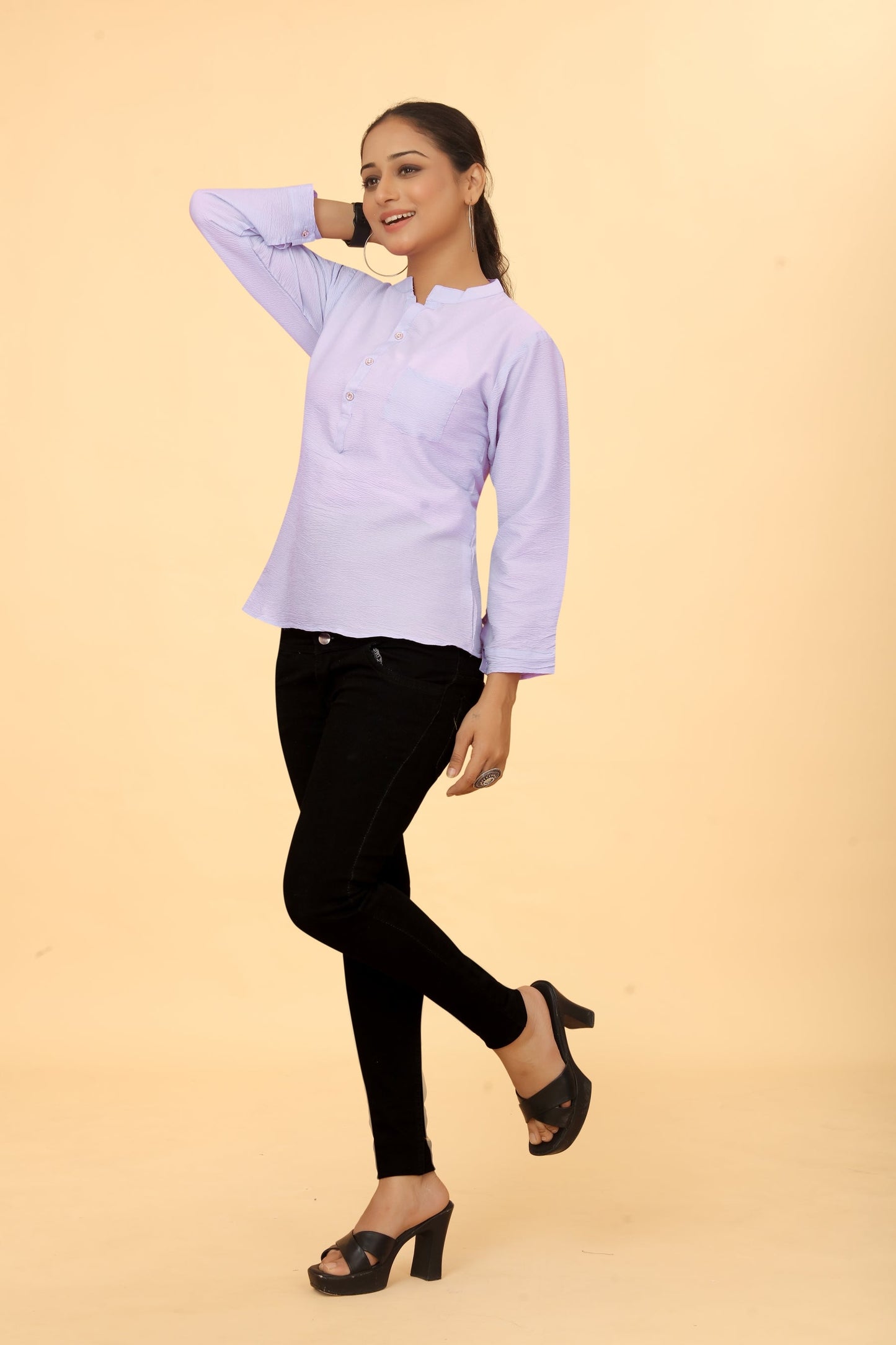 Casual Wear Stylish Lavender Tunic