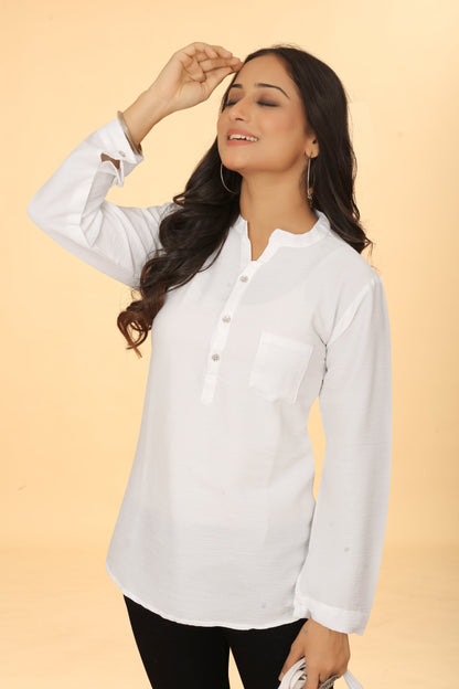 Casual Wear Stylish White Tunic